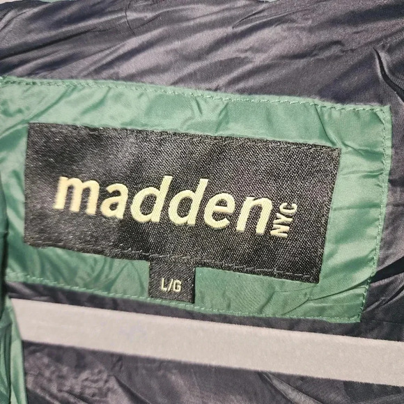 NWT Madden NYC Green lightweight puffer jacket womans size large - Picture 3 of 5